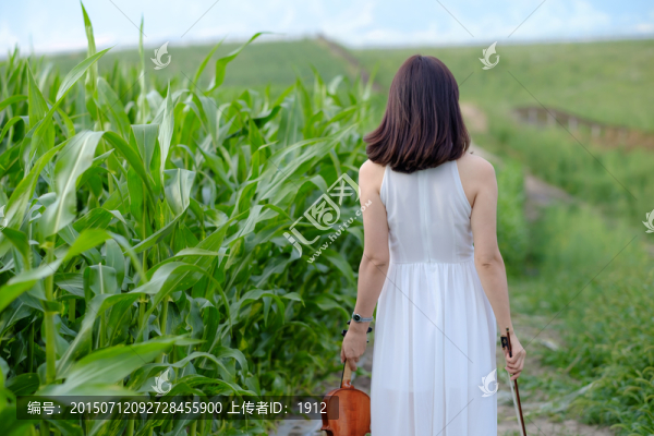 田野,少女