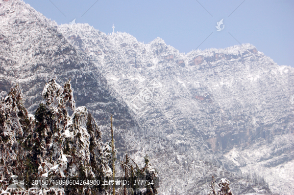 山野雪景