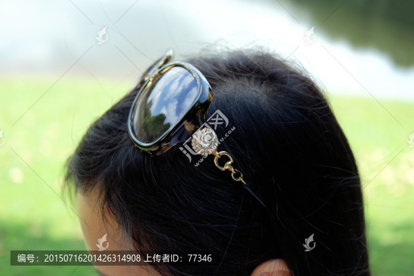頭頂,太陽鏡,墨鏡