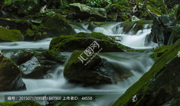 流水,青苔