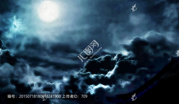 月亮風(fēng)景畫