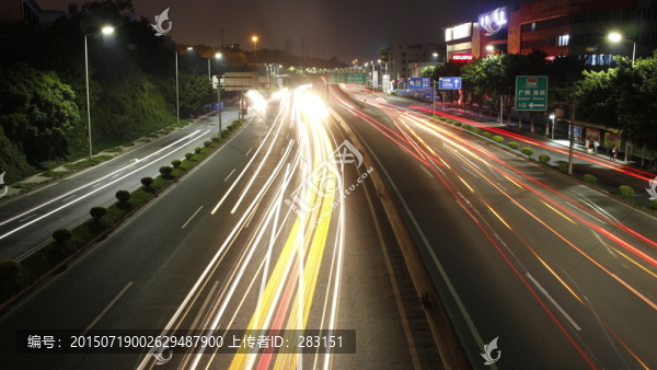 夜景車燈
