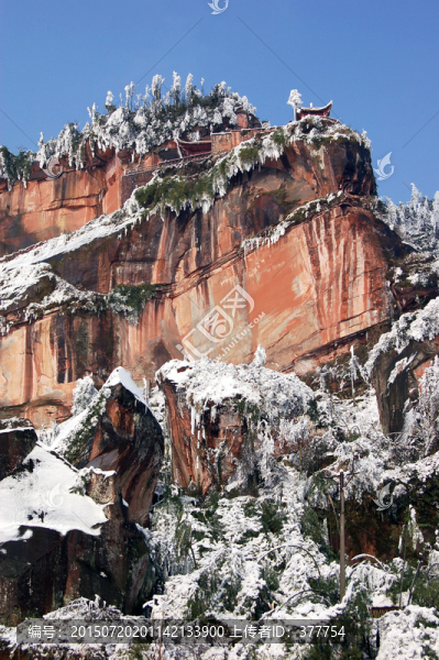 丹山雪景