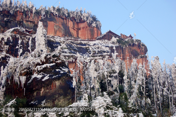 丹山雪景