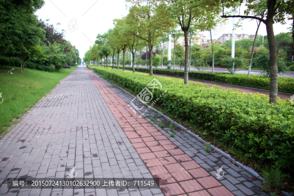 城市人行道,盲道