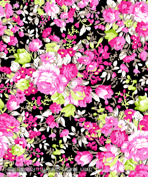 花,印花,碎花,牡丹花,花卉