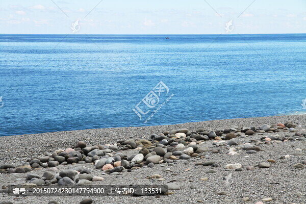 大海,海邊,鵝卵石