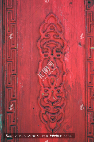 蒙古族風(fēng)格木刻裝飾圖案
