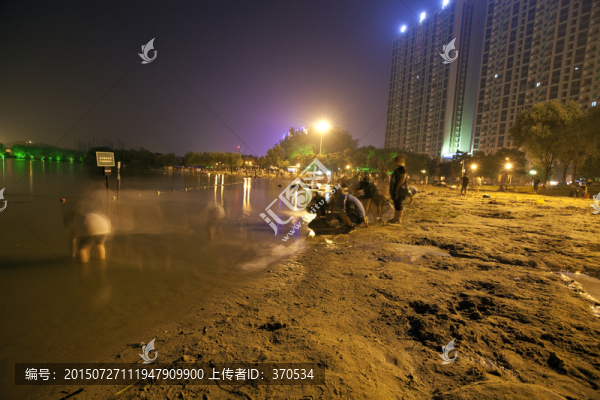 公園,夜景