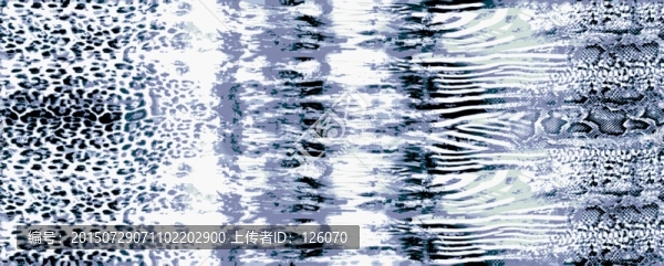 數(shù)碼印花時(shí)裝流行花型豹紋
