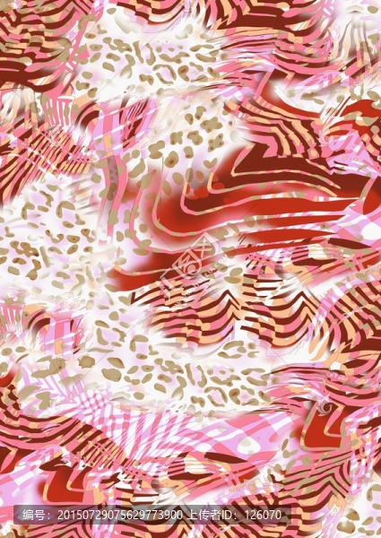 數(shù)碼印花時裝流行花型