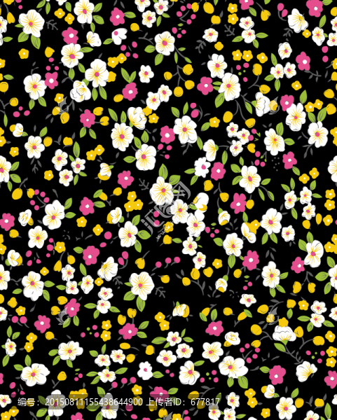 印花,背景,花型,花卉,碎花