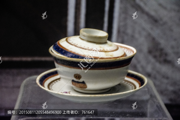 民國彩繪茶杯