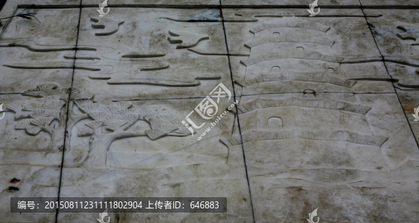 香河縣,五一,廣場多寶塔浮雕