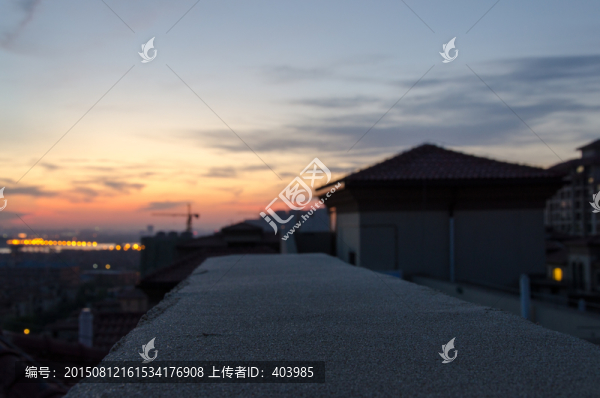 武漢都市晚霞