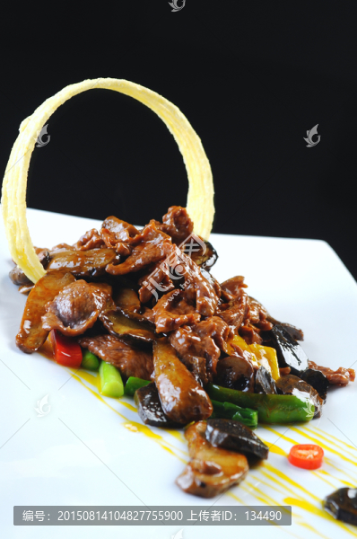鮮牛肝菌松露配鹿片,宜昌特色菜