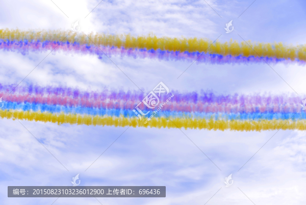 飛機(jī)彩虹,閱兵