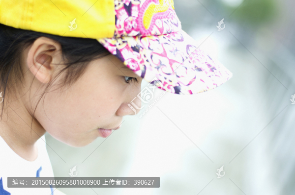兒童,戴帽子的小女孩