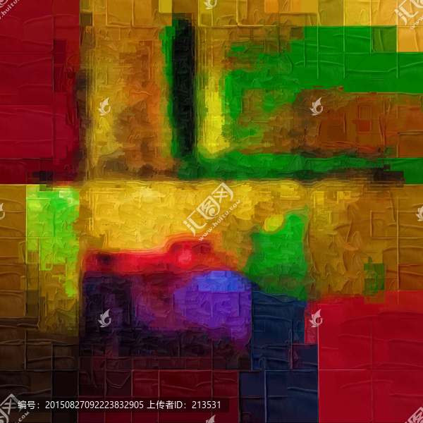 高清抽象油畫,色塊抽象