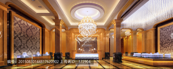酒店大堂前臺(tái)