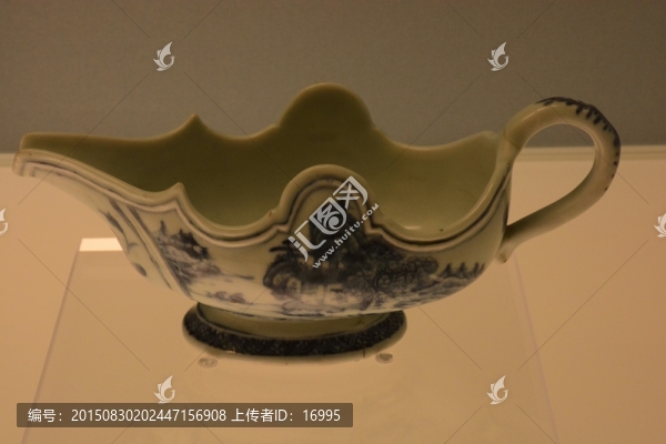 景德鎮(zhèn)窯青花山水圖醬汁杯