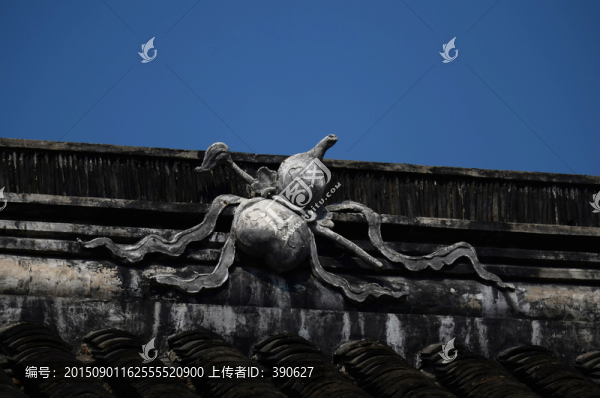 屋檐磚雕葫蘆