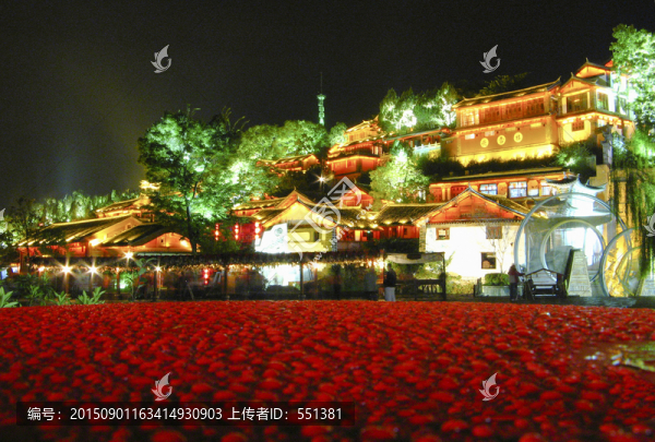 麗江古城夜色