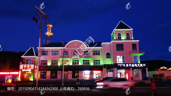 小鎮(zhèn)夜景