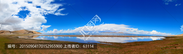 西藏風光,湖光山色,藍天白云