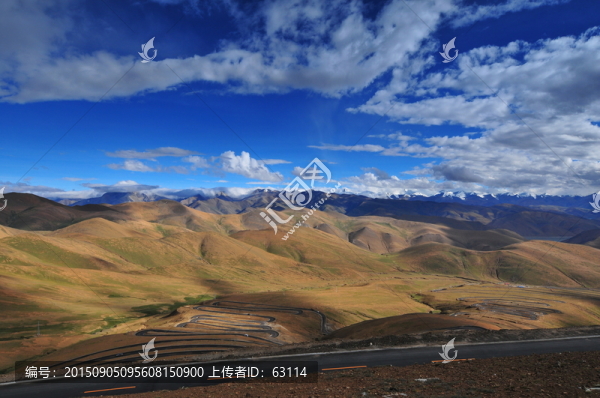西藏風(fēng)光,雪山,藍(lán)天白云