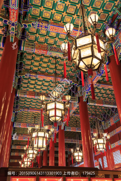 首都風(fēng)光北京天安門城樓內(nèi)景