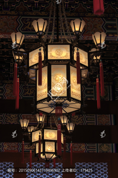 首都風(fēng)光北京天安門城樓宮燈