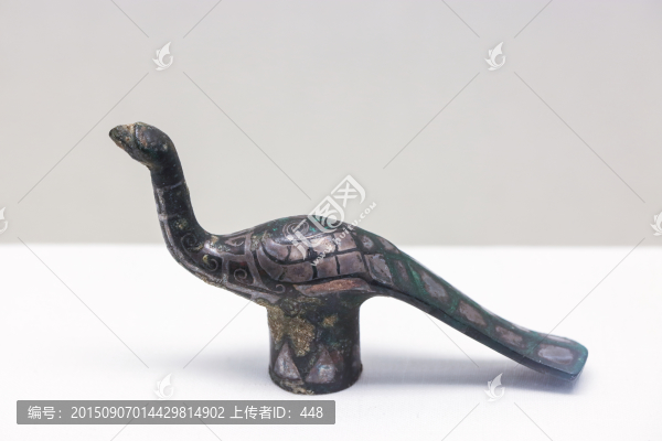 戰(zhàn)國錯銀鳩杖首