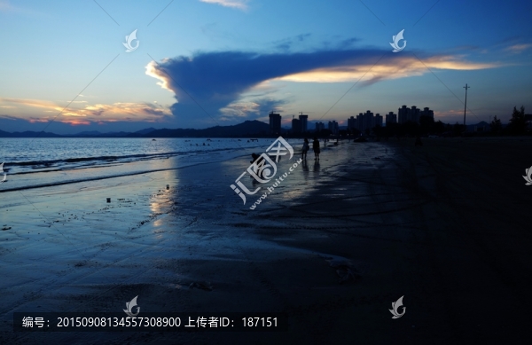 海邊黃昏