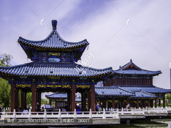 蘭州雁灘公園亭子