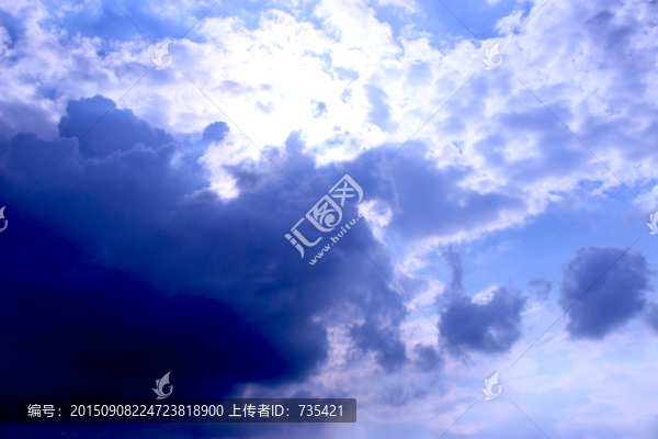 藍天白云