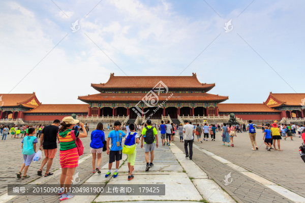 北京故宮太和門外朝宮殿正門