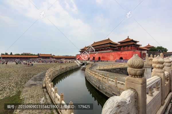北京故宮午門內(nèi)金水橋漢白玉石橋
