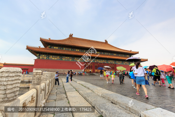 北京故宮太和殿金鑾殿丹陛月臺