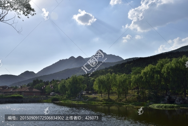 湖光山色云影