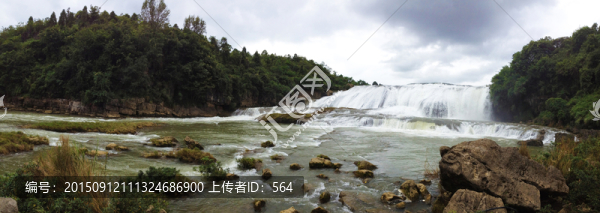 陡坡塘瀑布全景