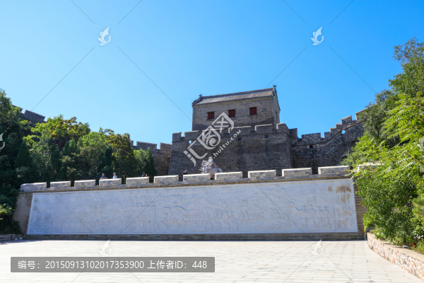 金山嶺長城磚垛關(guān),萬里長城