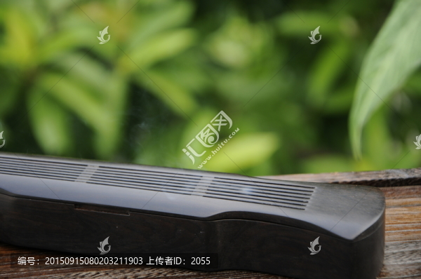 古琴式黑檀木香爐