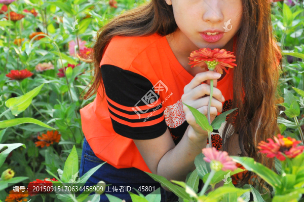 聞花香