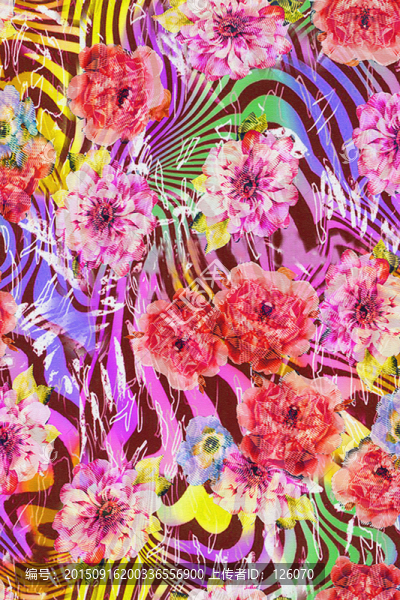 無框畫,花卉