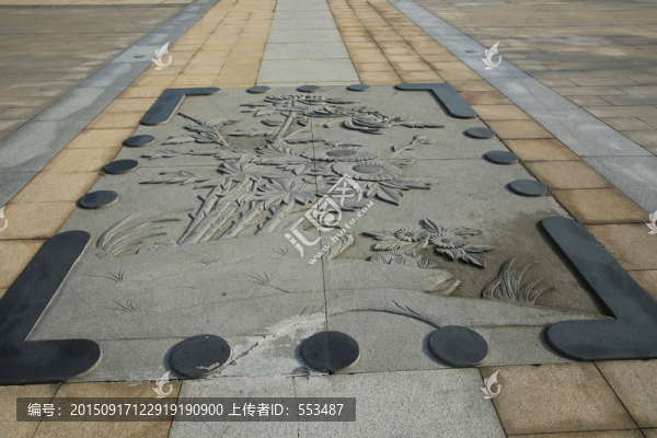 廣場石雕圖案