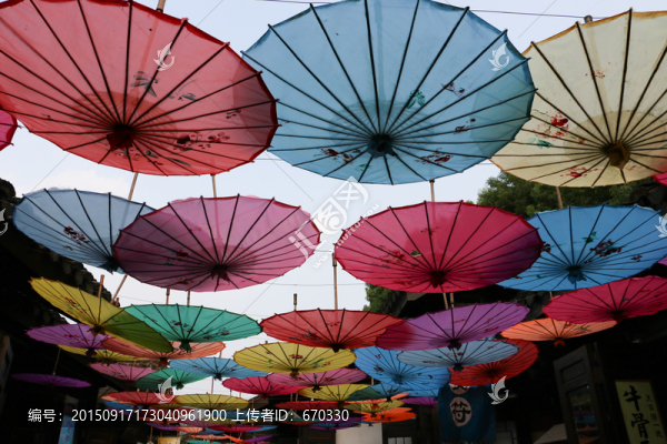 彩色,雨傘