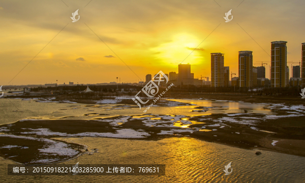 冬天的沭河公園