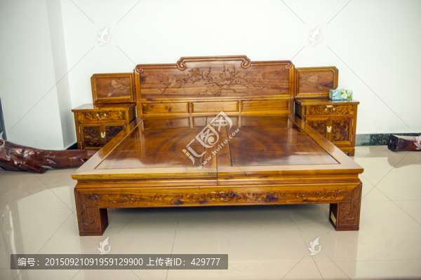 金絲楠木,床