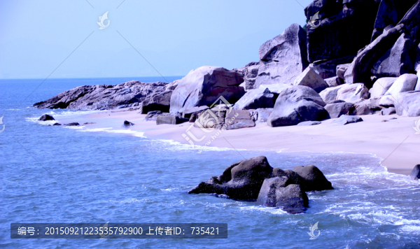 海邊亂石